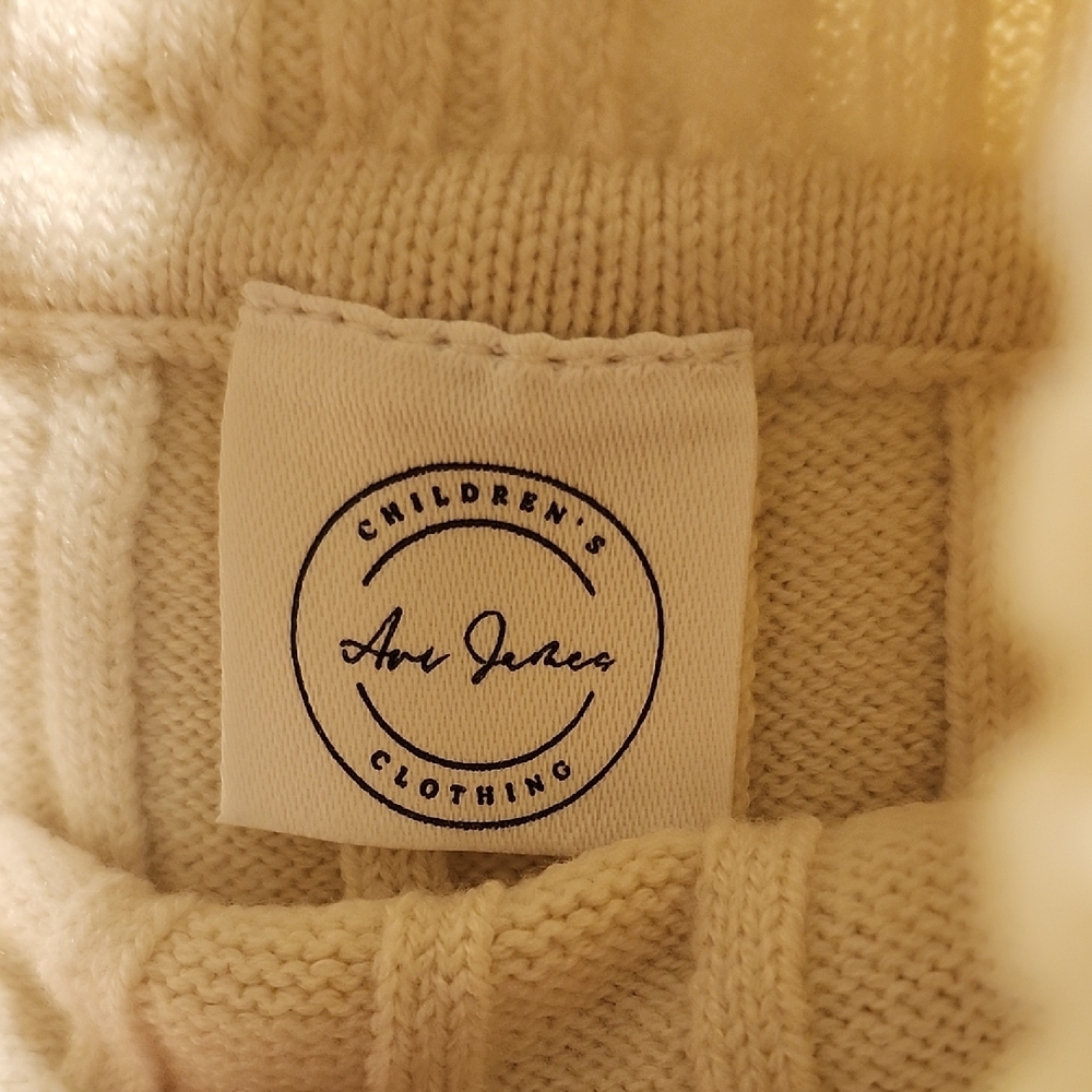 Cream Turtleneck Ribbed Sweater - Picture 2 of 4